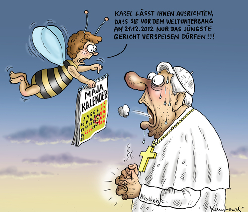 Weltuntergang By Marian Kamensky Religion Cartoon Toonpool