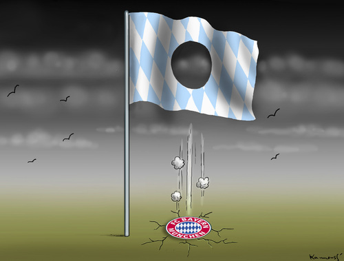 Cartoon: Weltuntergang (medium) by marian kamensky tagged endspiel,finale,pokalfinale,pokal,dfb,münchen,bayern,fc,hoeness,uli,fcb,borussia,dortmund,bvb,guardiola,pep,jürgen,klopp,kloppo,karikatur,karrikatur,cartoon,comic,zeichnung,witz,funny,uli,hoeness,fc,bayern,steuerbtrug,menschenhandel,real,madrid,championslegue