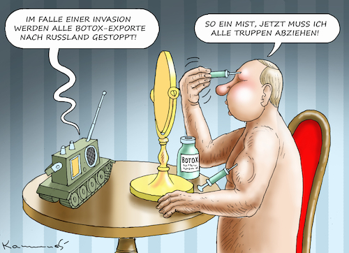 Cartoon: WIE DER WESTEN SIEGEN KANN (medium) by marian kamensky tagged putins,bescherung,ukraine,provokation,nato,osterweiterung,putins,bescherung,ukraine,provokation,nato,osterweiterung