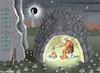 HAPPY NEANDERTHAL HALLOWEEN (small) Cartoon: HAPPY NEANDERTHAL HALLOWEEN (small) by marian kamensky tagged happy,neanderthal,white,house,halloween
