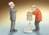 Cartoon: KEINE SPENDEN MEHR VON DAIMLER ! (small) by marian kamensky tagged dieselaffenaffäre,mathias,müller,vw,winterkorn,scheuer,katalysatorendrama