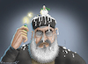 Cartoon: NASRALLAH IST SAUER (small) by marian kamensky tagged jungfrauengeile,hisbollah,pager,mossad,hamas