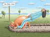 Cartoon: ORANGE GEFAHR (small) by marian kamensky tagged kamala,harris,biden,trump,hexenjagd