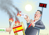 Cartoon: RECHTSDRUCK AUF SANCHEZ (small) by marian kamensky tagged rechtsdruck,auf,sanchez,vox,spanien