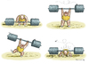 Cartoon: Steinharter Heber Steiner (small) by marian kamensky tagged steiner,olympia,gewichtheber,hanteln