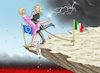 Cartoon: TOTENTANZ (small) by marian kamensky tagged von,der,leyen,in,libanon,flüchtlingsdeal,migration,asyl,meloni,faschismus