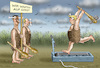 Cartoon: WAITING FOR GODOT (small) by marian kamensky tagged assad putin ost ghouta syrien trump