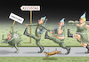 Cartoon: WENN DUMMHEIT MILITANT WIRD (small) by marian kamensky tagged coronavirus,epidemie,gesundheit,panik,stillegung,george,floyd,twittertrump,pandemie,querdenker,weihnachten,santa,klaus