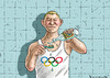 Cartoon: Zahnpastabombenflucht (small) by marian kamensky tagged putin,sochi,winter,olympia,homophobie,terrorismus,zahnpastabombe