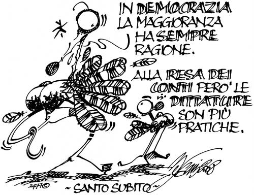 Santo Subito By Andrea Bersani | Politics Cartoon | TOONPOOL