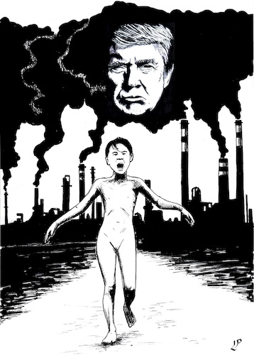 Cartoon: Climate change (medium) by paolo lombardi tagged climate,trump,usa,pollution