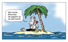 Cartoon: insel_ 02 (small) by Mergel tagged insel date blind kontaktbörse single einsam einsamkeit blume treffen