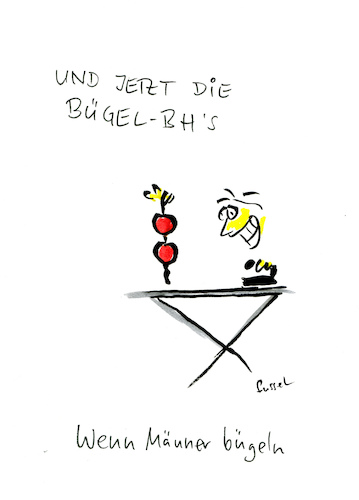 Wenn Manner Bugeln By Fussel Media Culture Cartoon Toonpool