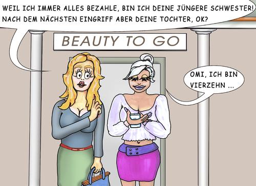 Cartoon: Jugendwahn (medium) by SoRei tagged plastische,chirurgie,ästhetische,kosmetische,silikon,botox,verjüngung,anti,aging,falten,straffen,implantate,füllen,gemacht,künstlich,körperkunst,körperkult,eitelkeit,alterslos,generationslos,schönheit,ideal,eigenmarketing,schein,sein,tarnen,täuschen,optik,figur,bodyshaping,plastische,chirurgie,ästhetische,kosmetische,silikon,botox,verjüngung,anti,aging,falten,straffen,implantate,füllen,gemacht,künstlich,körperkunst,körperkult,eitelkeit,alterslos,generationslos,schönheit,ideal,eigenmarketing,schein,sein,tarnen,täuschen,optik,figur,bodyshaping