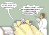 Cartoon: Sonderangebot (small) by SoRei tagged krank,krankenhaus,klinik,kardio,arzt,patient,herz,rhythmus,herzschwäche,herzklappe,mitralklappe,prolaps,insuffizienz,infarkt,coronar,hof,vorderer,hinterer,künstliche,krankenbett,nachttisch,schreck,missverständnis,versicherung,kosten,sonderangebot,schwerh