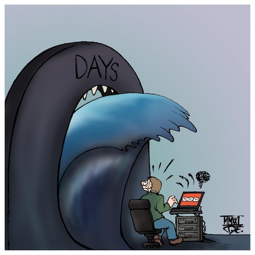 Cartoon: 0days (medium) by Timo Essner tagged computer,internet,network,data,security,breach,backdoors,hafnium,exchange,acer,espionage,companies,servers,military,cartoon,timo,essner,computer,internet,network,data,security,breach,backdoors,hafnium,exchange,acer,espionage,companies,servers,military,cartoon,timo,essner