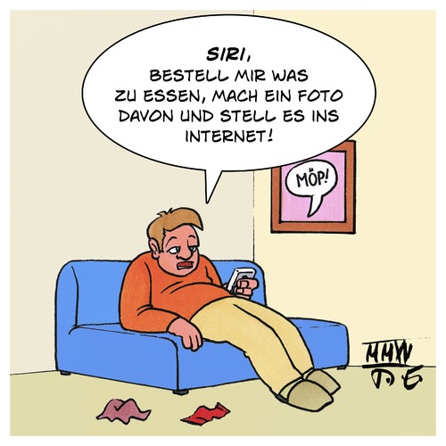 Cartoon: Essen bestellen (medium) by Timo Essner tagged siri,smartphone,sofa,social,media,essen,online,bestellen,foto,posten,fotografieren,facebook,instagram,handy,cartoon,timo,essner,siri,smartphone,sofa,social,media,essen,online,bestellen,foto,posten,fotografieren,facebook,instagram,handy,cartoon,timo,essner