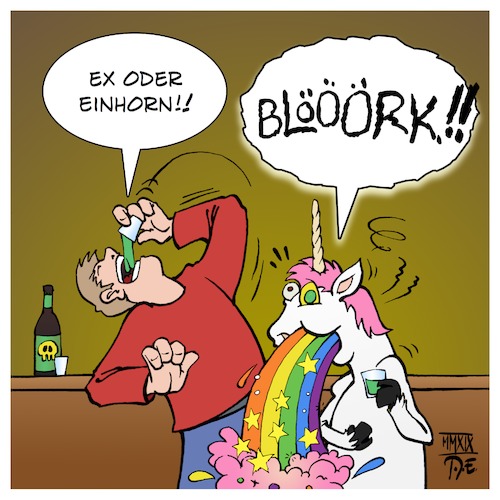 Cartoon: Ex oder Einhorn (medium) by Timo Essner tagged ex,oder,einhorn,saufsprüche,bar,einhörner,kotzendes,speiendes,spuckendess,club,regenbogen,regenbogenkotze,alkohol,trinken,saufen,schnaps,hochprozentiger,kurze,cartoon,timo,essner,ex,oder,einhorn,saufsprüche,bar,einhörner,kotzendes,speiendes,spuckendess,club,regenbogen,regenbogenkotze,alkohol,trinken,saufen,schnaps,hochprozentiger,kurze,cartoon,timo,essner