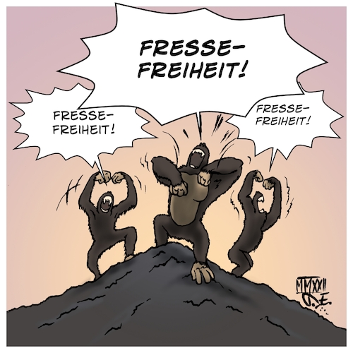 Fressefreiheit By Timo Essner Media And Culture Cartoon Toonpool 