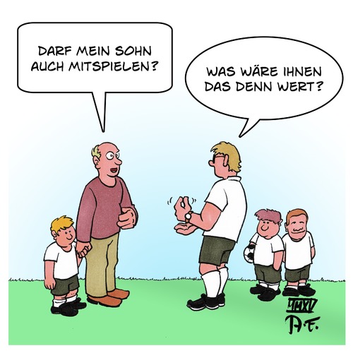 Cartoon: Gekaufter Fußball (medium) by Timo Essner tagged fifa,dfb,fußball,bestechung,korruption,wm,2006,wm2006,sommermärchen,cartoon,timo,essner,fifa,dfb,fußball,bestechung,korruption,wm,2006,wm2006,sommermärchen,cartoon,timo,essner