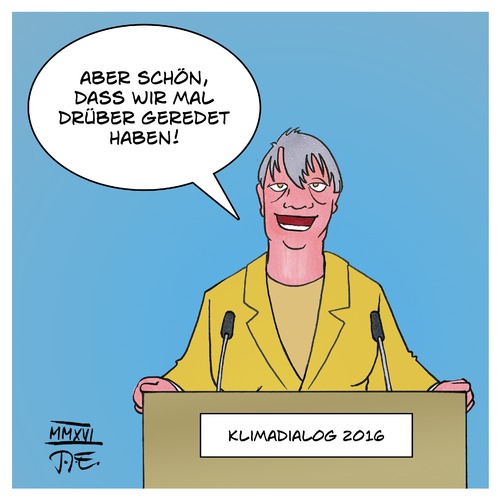 Cartoon: Hendricks Klimadialog (medium) by Timo Essner tagged essner,timo,cartoon,petersberg,dialog,klima,klimadialog,merkel,umweltministerin,hendricks,barbara,barbara,hendricks,umweltministerin,merkel,klimadialog,klima,dialog,petersberg,cartoon,timo,essner