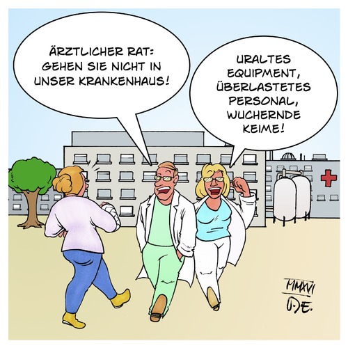 Cartoon: Kranke Häuser (medium) by Timo Essner tagged essner,timo,cartoon,finanzierung,personal,ausrüstung,keime,mrsa,kliniken,infrastruktur,versorgung,gesundheit,versicherungen,krankenkassen,krankenhäuser,krankenhaus,krankenhaus,krankenhäuser,krankenkassen,versicherungen,gesundheit,versorgung,infrastruktur,kliniken,mrsa,keime,ausrüstung,personal,finanzierung,cartoon,timo,essner