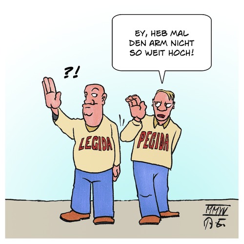 Rechten Arm runter!