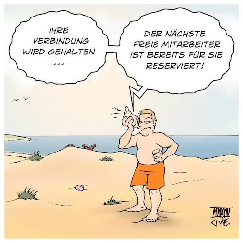 Cartoon: Servicewüste Strand (medium) by Timo Essner tagged meer,strand,sand,wüste,service,servicewüste,deutschland,servicequalität,muschel,ohr,meeresrauschen,telefonservice,warteschleife,hotline,verbindung,wird,gehalten,mitarbeiter,reserviert,cartoon,timo,essner,meer,strand,sand,wüste,service,servicewüste,deutschland,servicequalität,muschel,ohr,meeresrauschen,telefonservice,warteschleife,hotline,verbindung,wird,gehalten,mitarbeiter,reserviert,cartoon,timo,essner