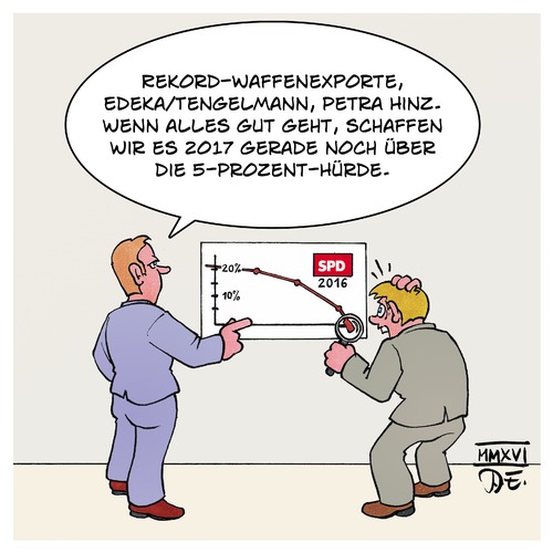 Cartoon: SPD-Kurs Richtung BTW17 (medium) by Timo Essner tagged btw17,spd,sigmar,gabriel,waffenexporte,sozialdemokraten,politik,bürger,arbeiter,petra,hinz,betrug,wahlkampf,cartoon,timo,essner,btw17,spd,sigmar,gabriel,waffenexporte,sozialdemokraten,politik,bürger,arbeiter,petra,hinz,betrug,wahlkampf,cartoon,timo,essner