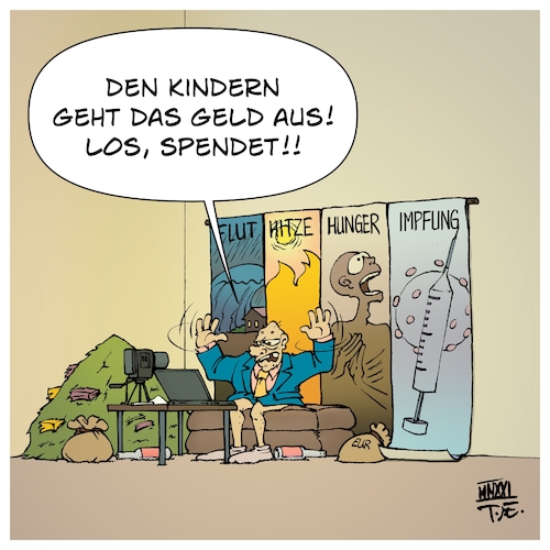 Spendenbetrug By Timo Essner Business Cartoon Toonpool 