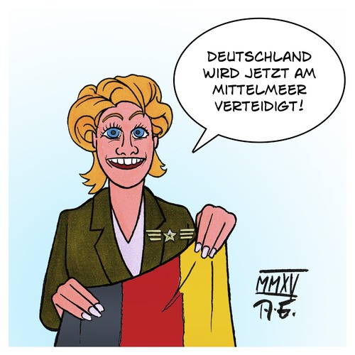 Cartoon: Top Gun am Mittelmeer (medium) by Timo Essner tagged top,gun,ursula,von,der,leyen,deutschland,uschi,vonderleyen,syrien,terrorbekämpfung,aufklärungsflüge,bundeswehr,cartoon,timo,essner,top,gun,ursula,von,der,leyen,deutschland,uschi,vonderleyen,syrien,terrorbekämpfung,aufklärungsflüge,bundeswehr,cartoon,timo,essner