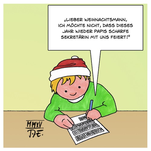 Cartoon: Weihnachtswunsch (medium) by Timo Essner tagged weihnachten,ehe,seitensprung,affäre,kinder,kind,brief,nikolaus,weihnachtsmann,weihnachten,ehe,seitensprung,affäre,kinder,kind,brief,nikolaus,weihnachtsmann