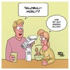 Cartoon: Globuli-Müsli (small) by Timo Essner tagged grüne,woche,anuga,veganes,leben,essen,ernährung,alternativmedizin,alternative,medizin,heilmethoden,globuli,homöopathie,ökos,bio,vegan,lebensmittel,müsli,timo,essner