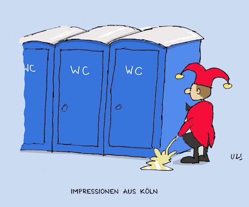 Cartoon: Impressionen aus Köln (medium) by Uliwood tagged köln,karneval,2018,wildpinkler,dixiklos,straßenkarneval,alaaf,narren,pragmatisch,rheinland,ärgernis,köln,karneval,2018,wildpinkler,dixiklos,straßenkarneval,alaaf,narren,pragmatisch,rheinland,ärgernis