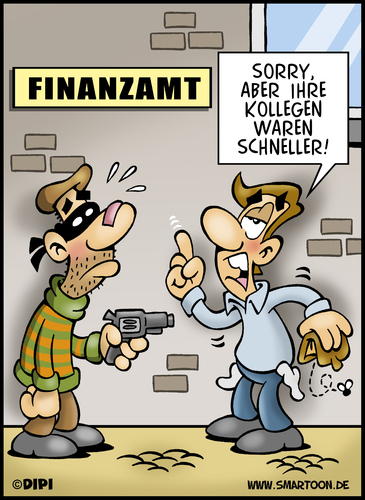 Cartoon: Räubereien (medium) by DIPI tagged geld,pleite,finanzen,räuber,finanzamt,raubrittertum,geld,pleite,finanzen,räuber,finanzamt,raubrittertum