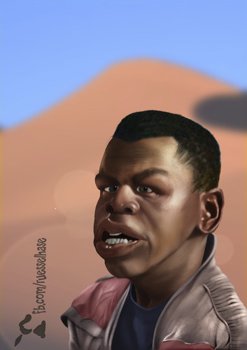 Cartoon: Finn (medium) by Rüsselhase tagged finn,starwarse,theforceawaken