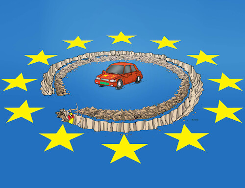 Cartoon: chinaeu24auto (medium) by Lubomir Kotrha tagged china,world,china,world