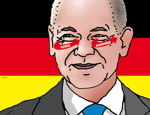 Cartoon: germonokle (medium) by Lubomir Kotrha tagged deutschland,wahlen,sachsen,thüringen,afd,bsw,deutschland,wahlen,sachsen,thüringen,afd,bsw