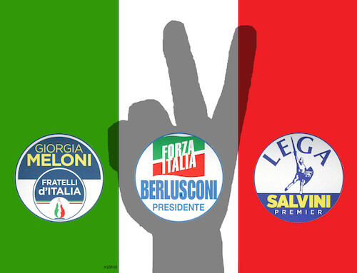 Cartoon: italvolby (medium) by Lubomir Kotrha tagged italy,elections,giorgia,meloni,eu,italy,elections,giorgia,meloni,eu