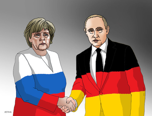 Cartoon: merkput21 (medium) by Lubomir Kotrha tagged merkel,putin,germany,russia,merkel,putin,germany,russia