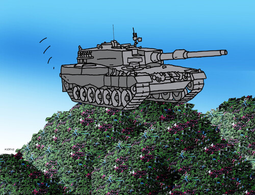 Cartoon: tankmoney (medium) by Lubomir Kotrha tagged weapons,war,peace,weapons,war,peace