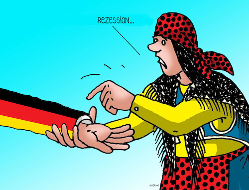 Cartoon: germany-recession 14x (medium) by Lubomir Kotrha tagged germany,recession,inflation,germany,recession,inflation