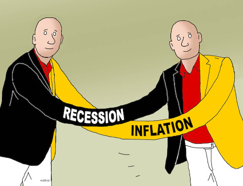 Cartoon: germany-recession 14x (medium) by Lubomir Kotrha tagged germany,recession,inflation,germany,recession,inflation