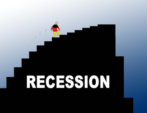 Cartoon: germany-recession 14x (medium) by Lubomir Kotrha tagged germany,recession,inflation,germany,recession,inflation