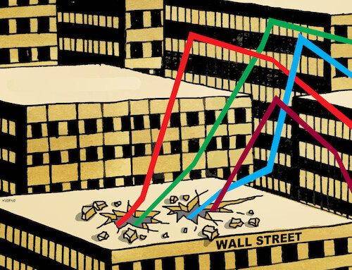 Cartoon: Wall Street (medium) by Lubomir Kotrha tagged wall,street,wall,street