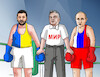 Cartoon: orbanmir (small) by Lubomir Kotrha tagged orban,moskva,kyjev,war
