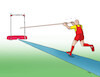 Cartoon: skoknos (small) by Lubomir Kotrha tagged olympic,games,2024,paris,france