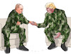 Cartoon: trumputin (small) by Lubomir Kotrha tagged putin trump summit g20 hamburg germany 2017 war peace dollar euro world