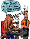 Cartoon: Der Witz hat schon einen Bart! (small) by Schimmelpelz-pilz tagged alt,uralt,witz,her,ober,oberwitz,oberwitze,haar,in,suppe,langer,bart,mähne,haare,löffel,kellner,waiter,old,outdated,joke,restaurant,long,mane,hair,hairs,beard,hairy,haarig,spoon