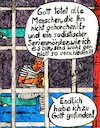 Cartoon: Im Knast Zu Gott Gefunden 01 (small) by Schimmelpelz-pilz tagged levitikus,bibel,altes,testament,knast,gefängnis,knasti,gefangener,straftäter,serienmörder,mörder,mord,verbrecher,verbrechen,gitter,schwedische,gardinen,glauben,weltreligion,buch,der,liebe,religion,religionen